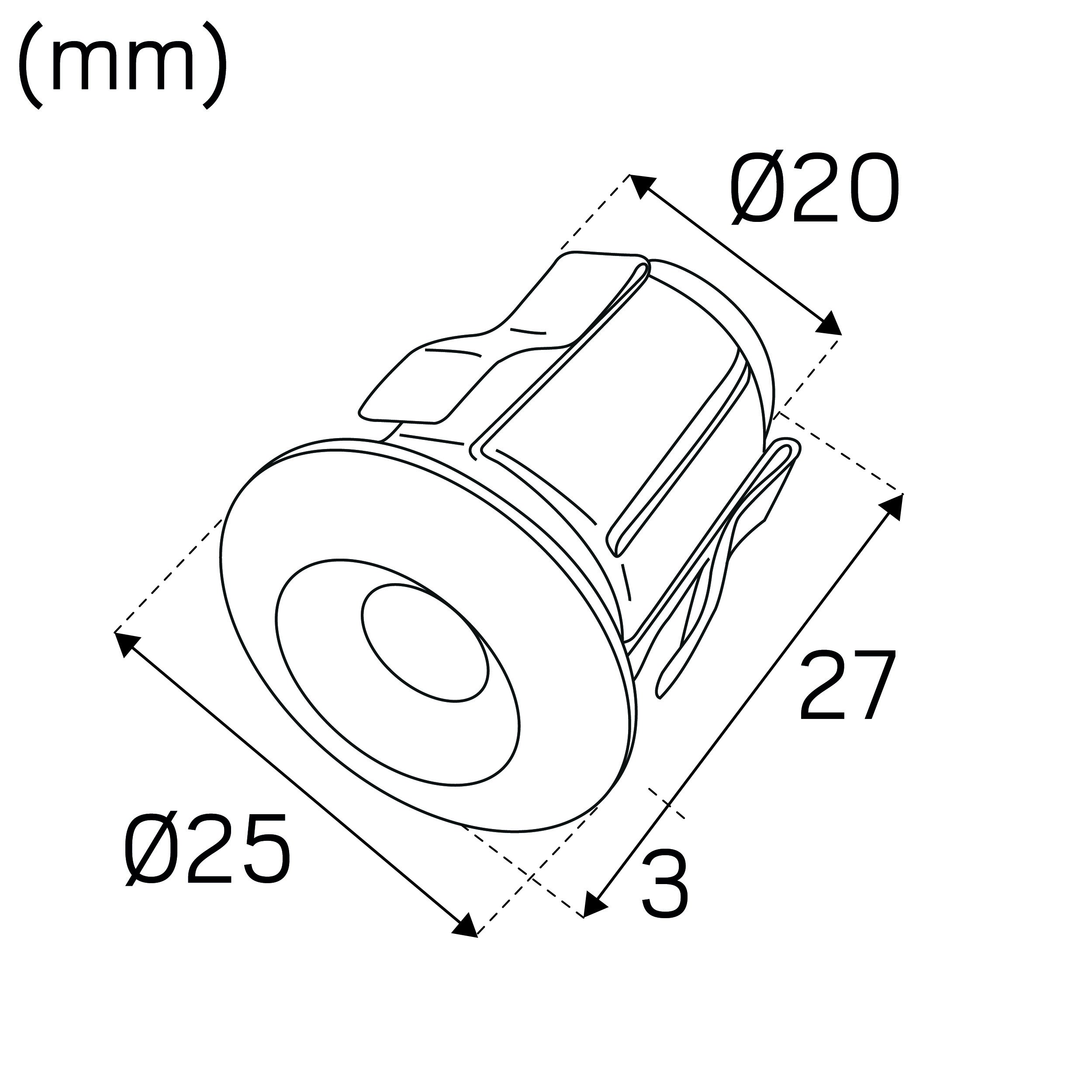 hide-a-lite Saunavalaisin heatline ip44 20lm 0,4w 2700k dim bs
