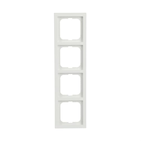 abb Ramme 4-hull, 80mm, hvit matt