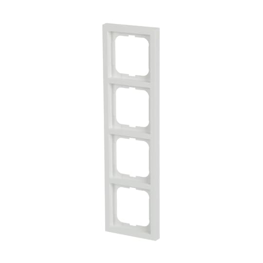 abb Ramme 4-hull, 80mm, hvit matt