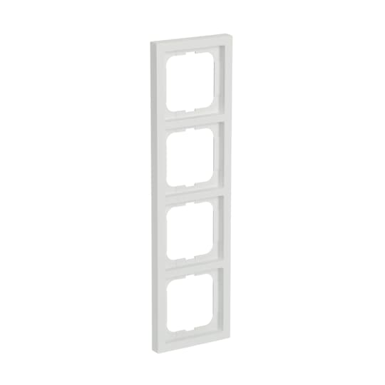 abb Ramme 4-hull, 80mm, hvit matt