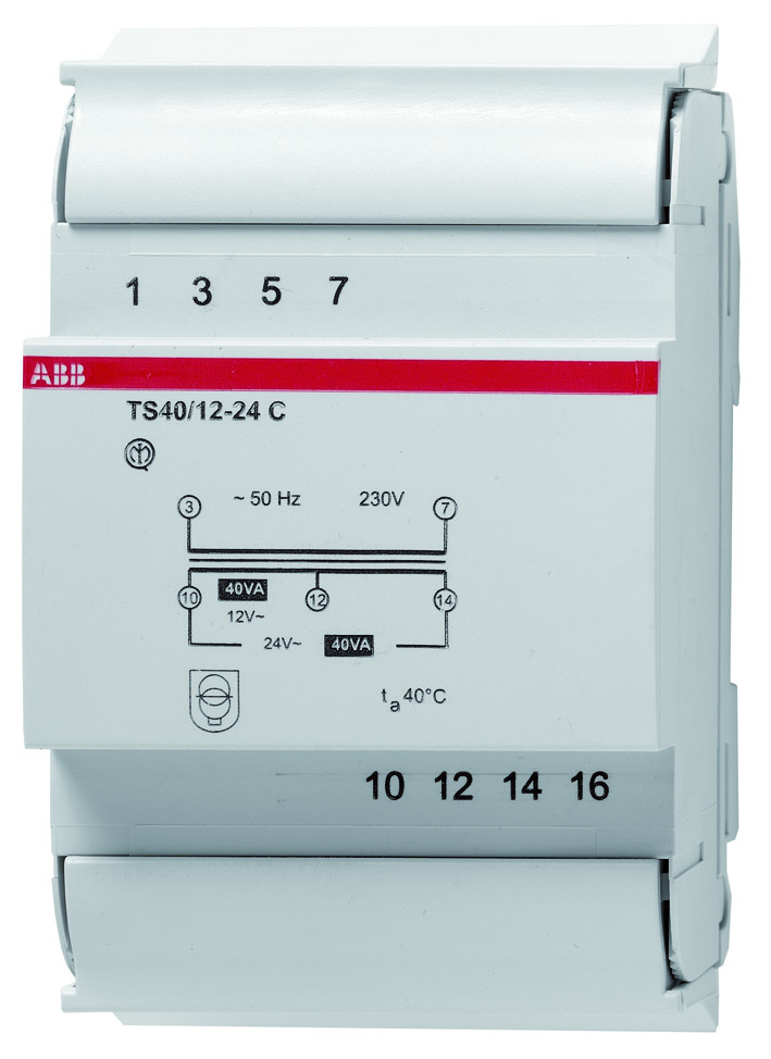 SAFETY TRANSFORMER TS-C 230/12-24VAC SELV 40VA
