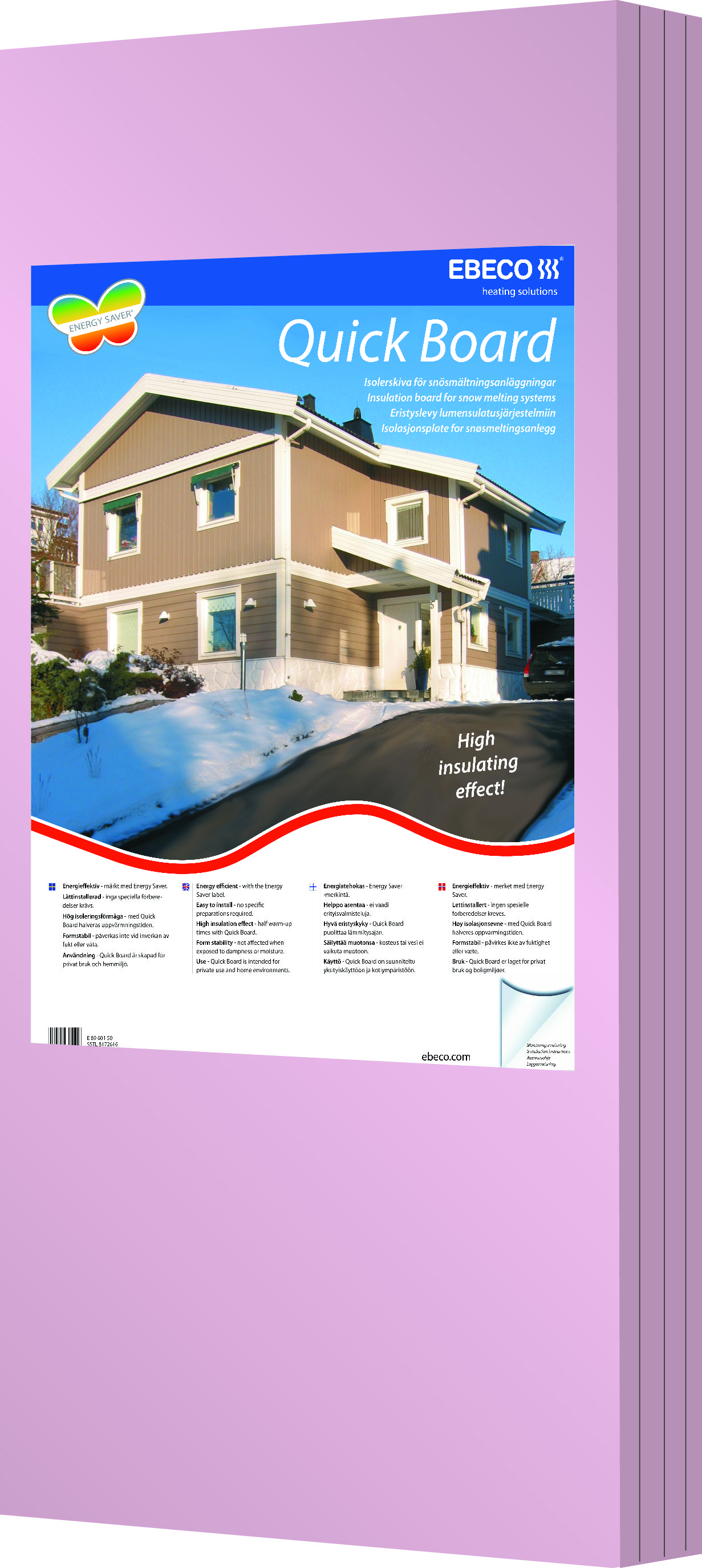 ebeco Asennus/eristelevy quick board