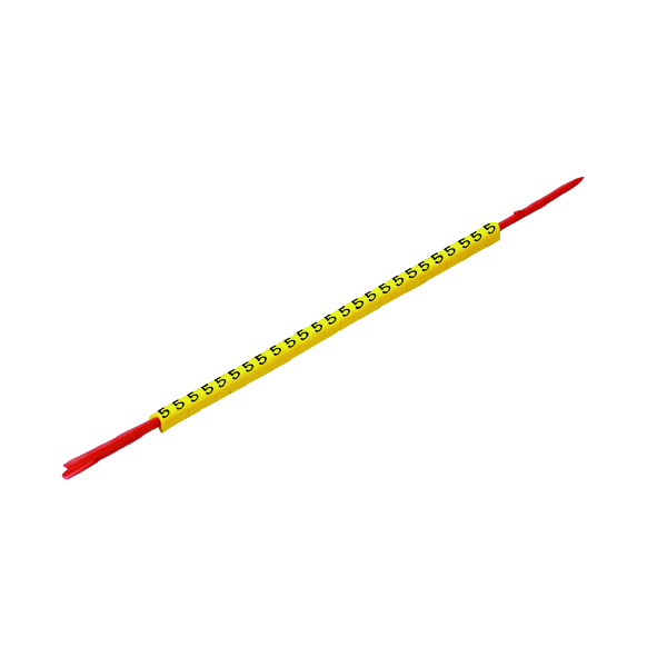 weidmüller Cli r 02-3 m25 - mrk. o, ledermerking, 3x3.4 mm, gul