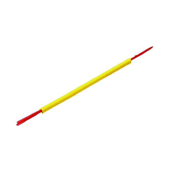 weidmüller Cli r 02-3 m25 - umerket, ledermerking, 3x3.4 mm, gul.