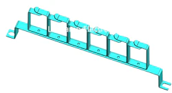 TILLBEHÖR CABLE BAR 6 HOOKS