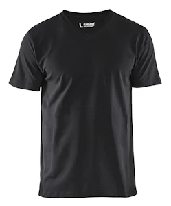 blåkläder T-paita blåkläder v-aukko 3360 11659900 musta koko 3xl