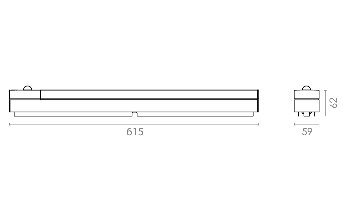 sg armaturen Surface mounted luminaire prelude sq 3k pir wh