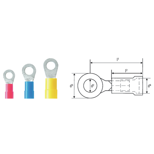 weidmüller Kabelsko ring 2,5mm2/m8