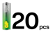 gpbm nordic Gp batteri super alkaline aa/lr6 20-pakk