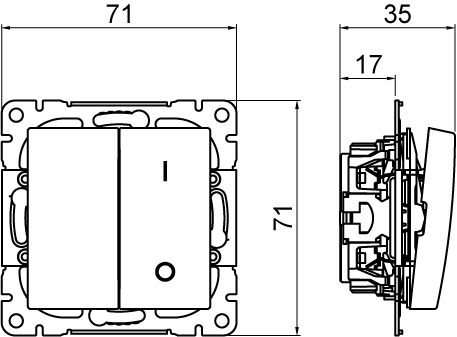 abb Strömställare 2+1