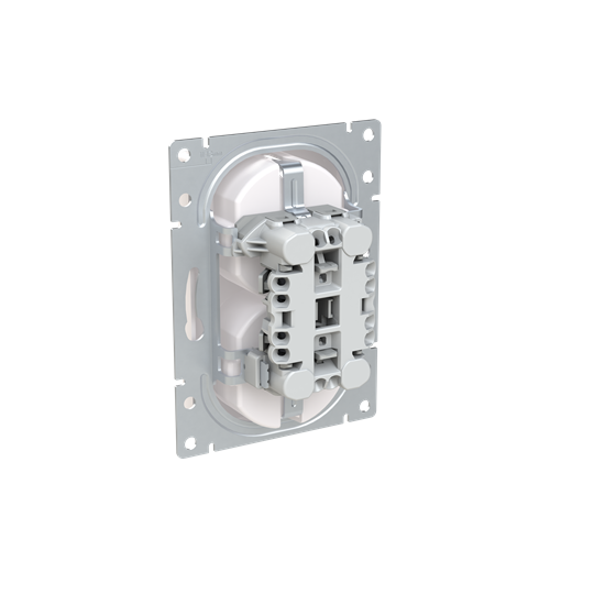abb Socket outlet saga 1,5box 2s/16a/ip20 2x central plate