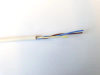 SXXI ALARMKABEL, 1x2x1MM2 HVIT