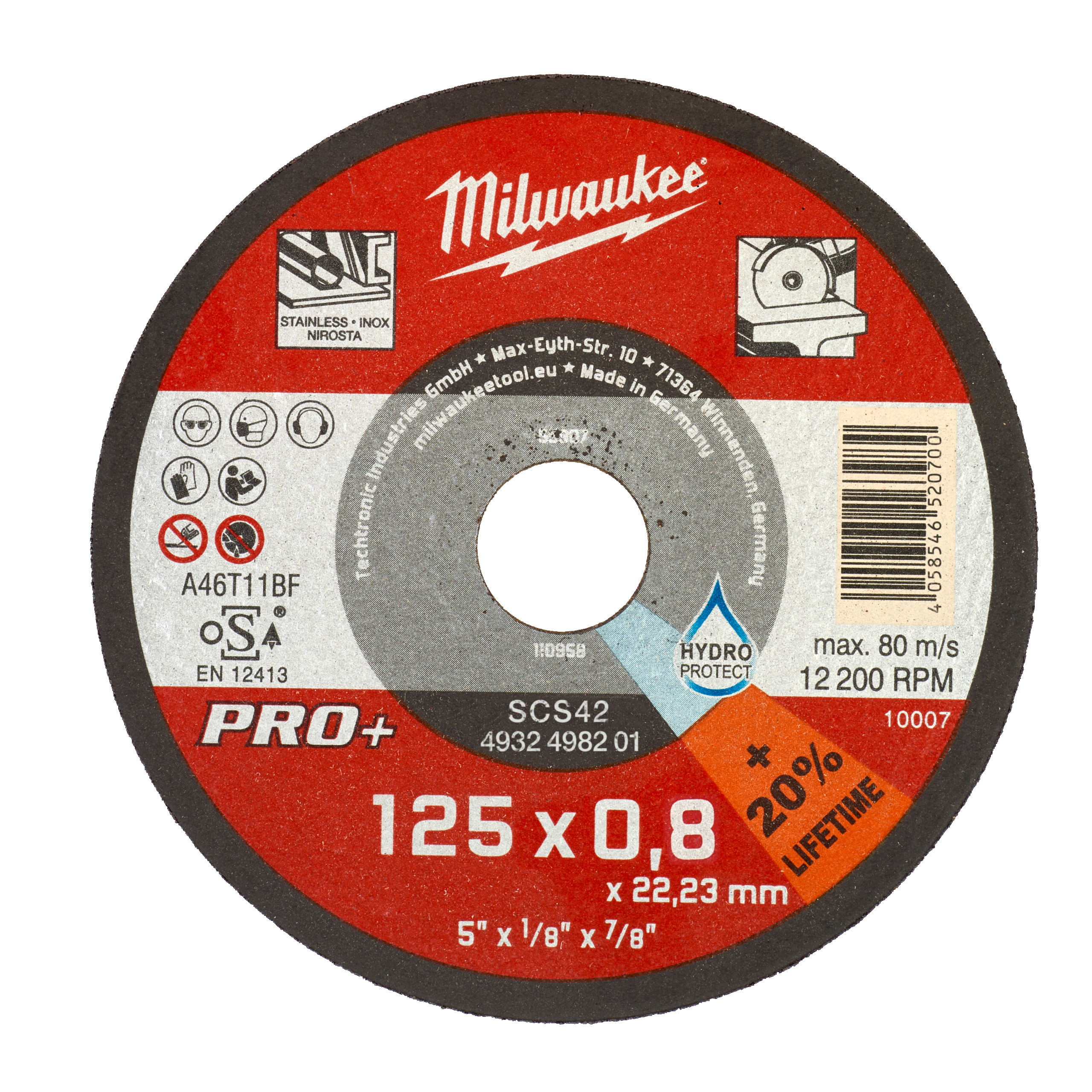 KATKAISULAIKKA MILWAUKEE SCS42/125X0,8 PRO