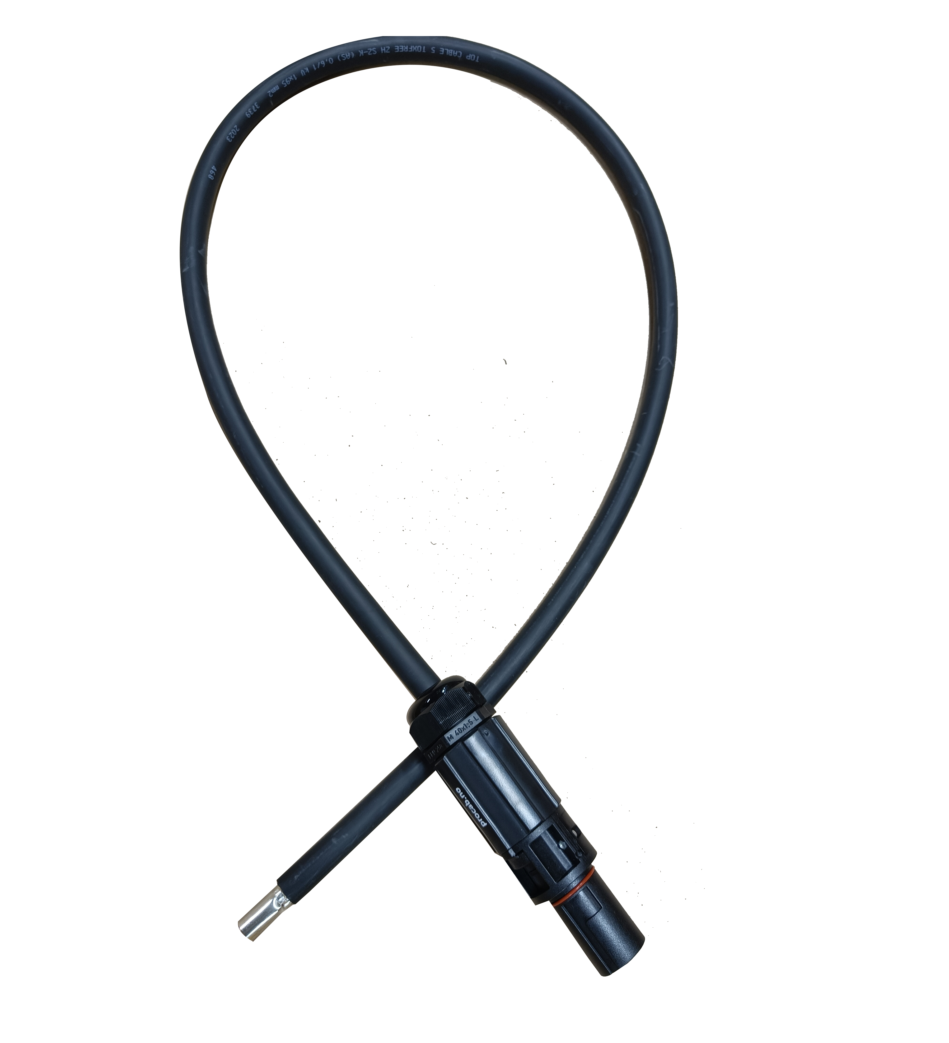 POWERLINE 500A 95-1,5M CP L2 SVART (HAN)+ENDEHYLSE
