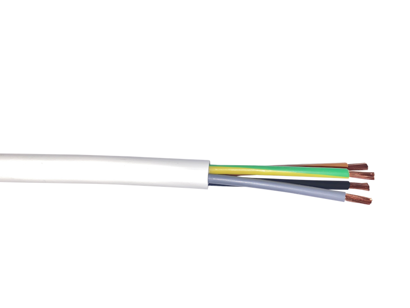 TEC-FLEX RV-K 1KV 3G4 HVIT 500M TROMMEL | Kabel installasjon 0,5-1kV ...