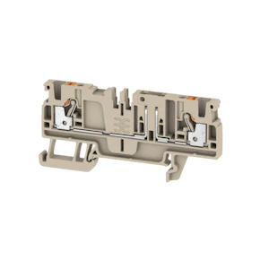 weidmüller Skille/måleklemme 2,5 mm², 2 push-in, beige