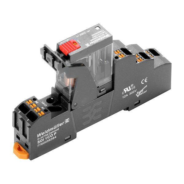 weidmüller Relemodul, 1 kontakt, 230 v ac, strøm: 10a, push-in