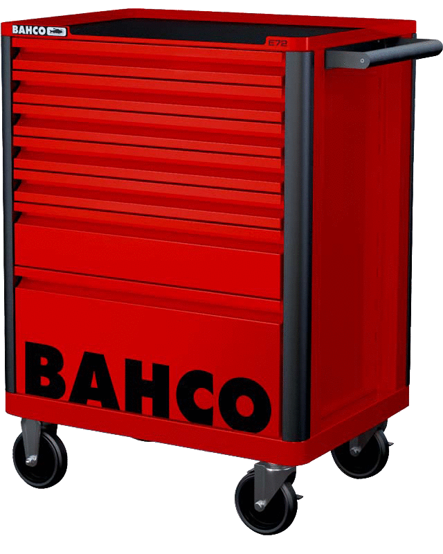 bahco Työkaluvaunu bahco 7 vetolaatikkoa,punainen