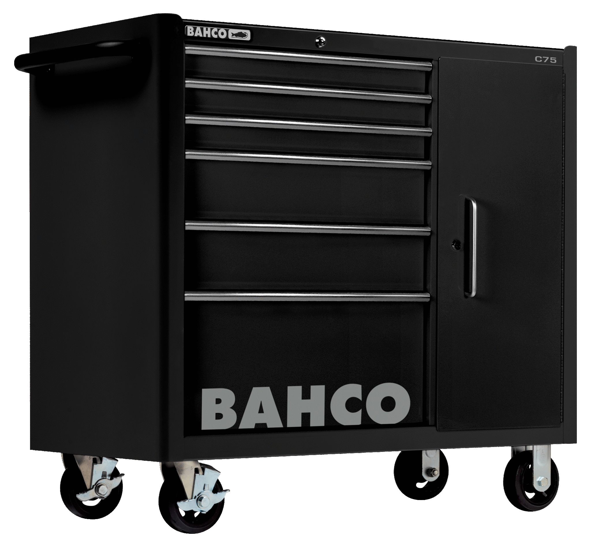 bahco Verktygsvagn bahco svart xl 6 draws with side cabinet
