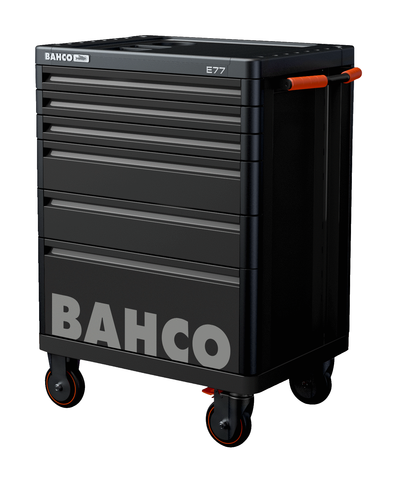 TYÖKALUVAUNU BAHCO PREMIUM 6 VETOLAATIKKOA, MUSTA