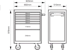 bahco Tool trolley bahco premium 7 draws, black