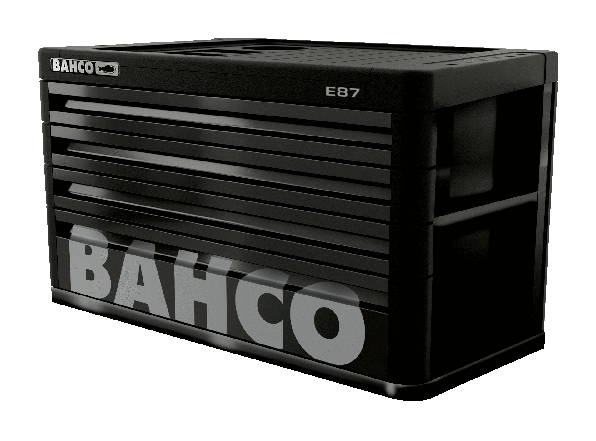 TOP CHEST BAHCO PREMIUM 4 DRAWS, BLACK