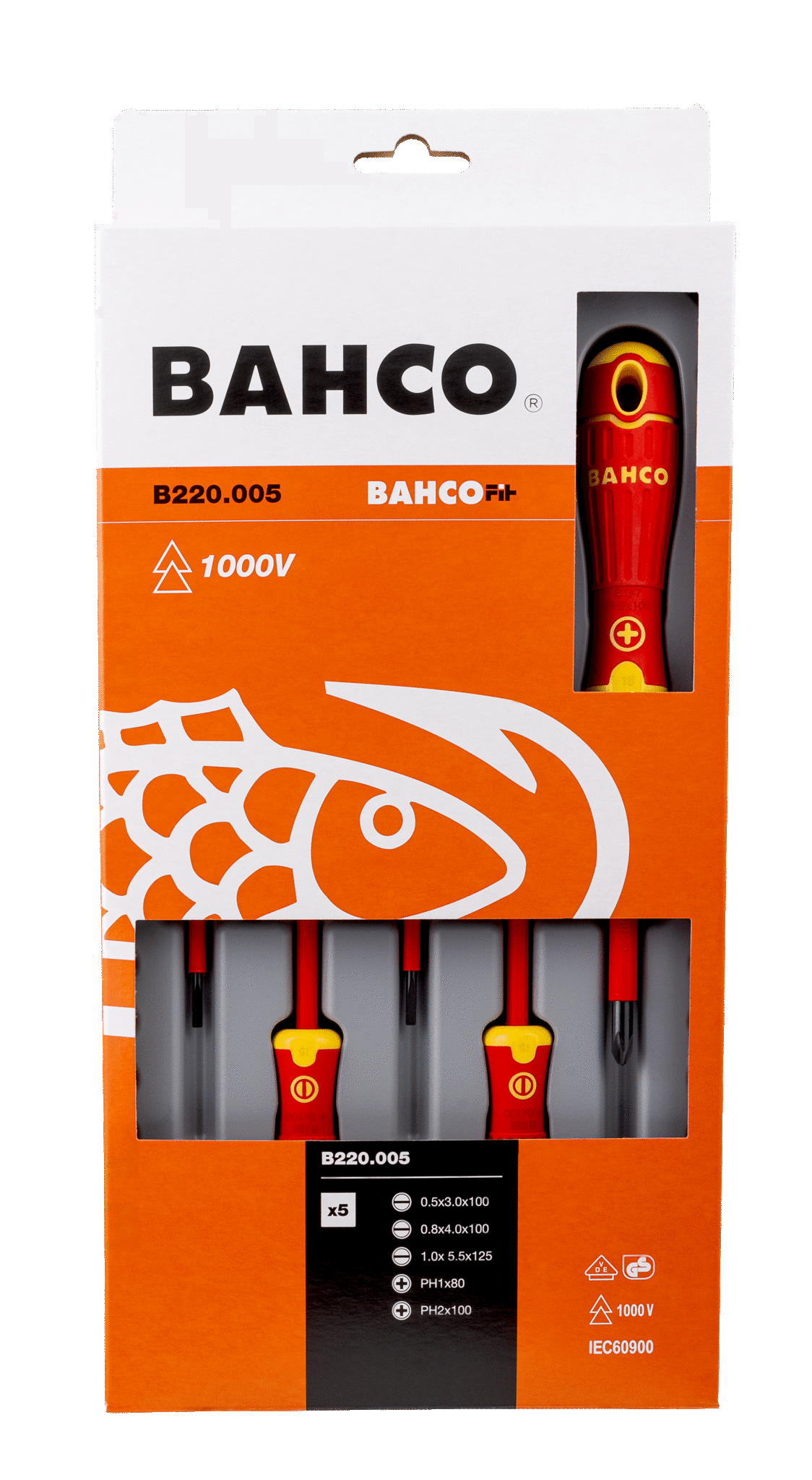 bahco Screwdriver set bahco b220.005 5 pcs
