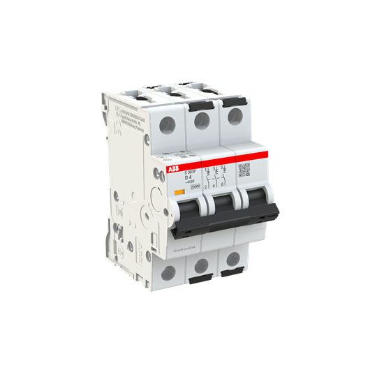abb smart buildings Circuit breaker s300p 3-pole d-char. 4a