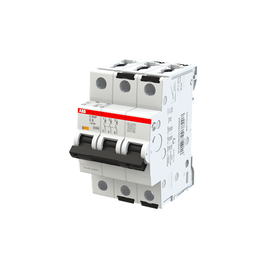 abb smart buildings Circuit breaker s300p 3-pole c-char. 6a