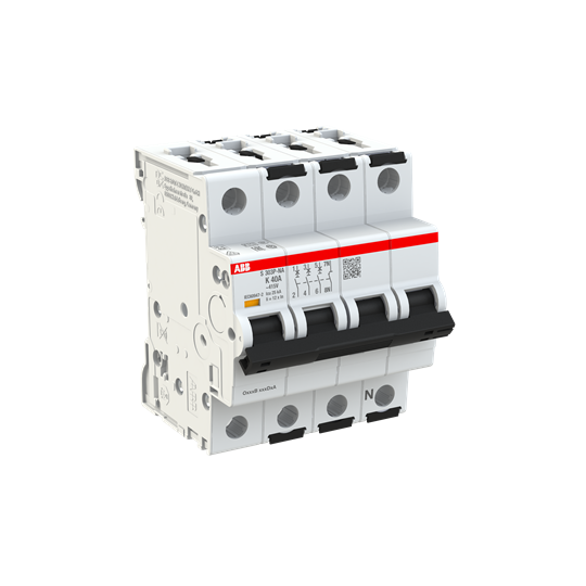 abb smart buildings Circuit breaker s300p 4-pole 3+n k-char. 40a