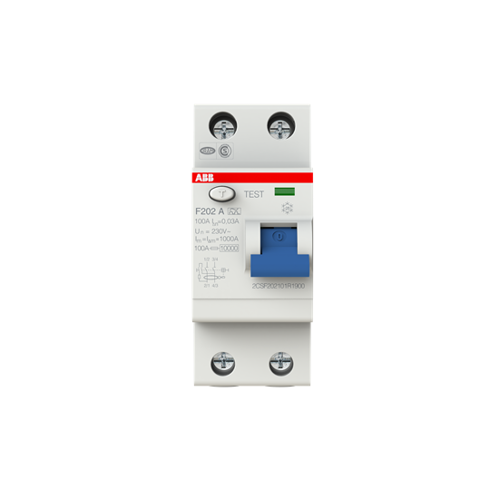abb Jordfeilbryter f202 a 100a/30ma