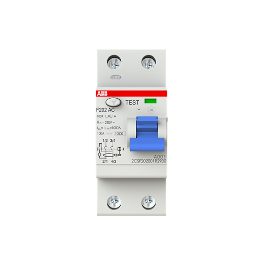 abb Jordfeilbryter f202 a 100a/500ma