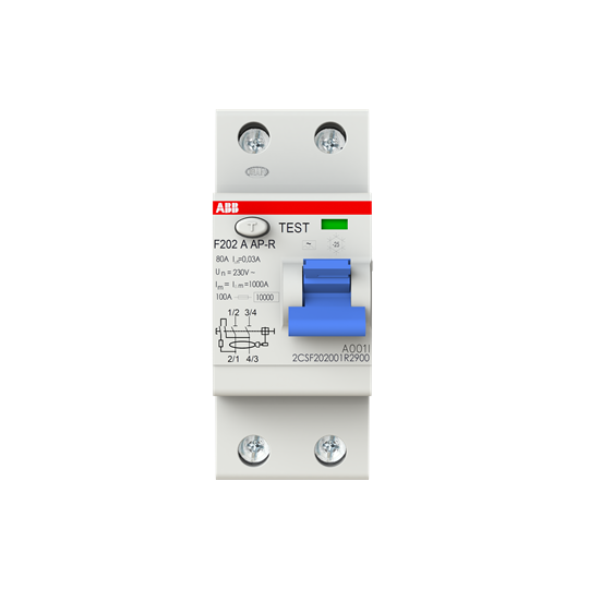 abb Jordfeilbryter f202 a 80a/30ma ap-r
