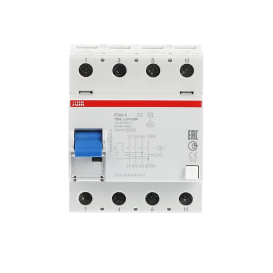 abb Jordfeilbryter f204 a 125a/30ma