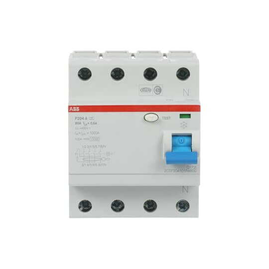 abb Jordfeilbryter f204a 80a/500ma