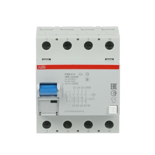 abb Jordfeilbryter f204 a s-125a/300ma