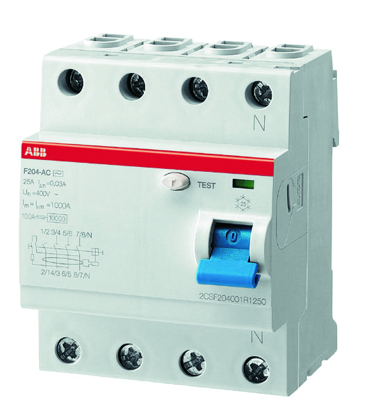 JORDFEILBRYTER F204 A 100A/30mA AP-R