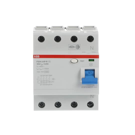 abb Jordfeilbryter f204 a 100a/30ma ap-r