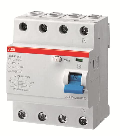abb Jordfeilbryter f204 a 125a/30ma ap-r