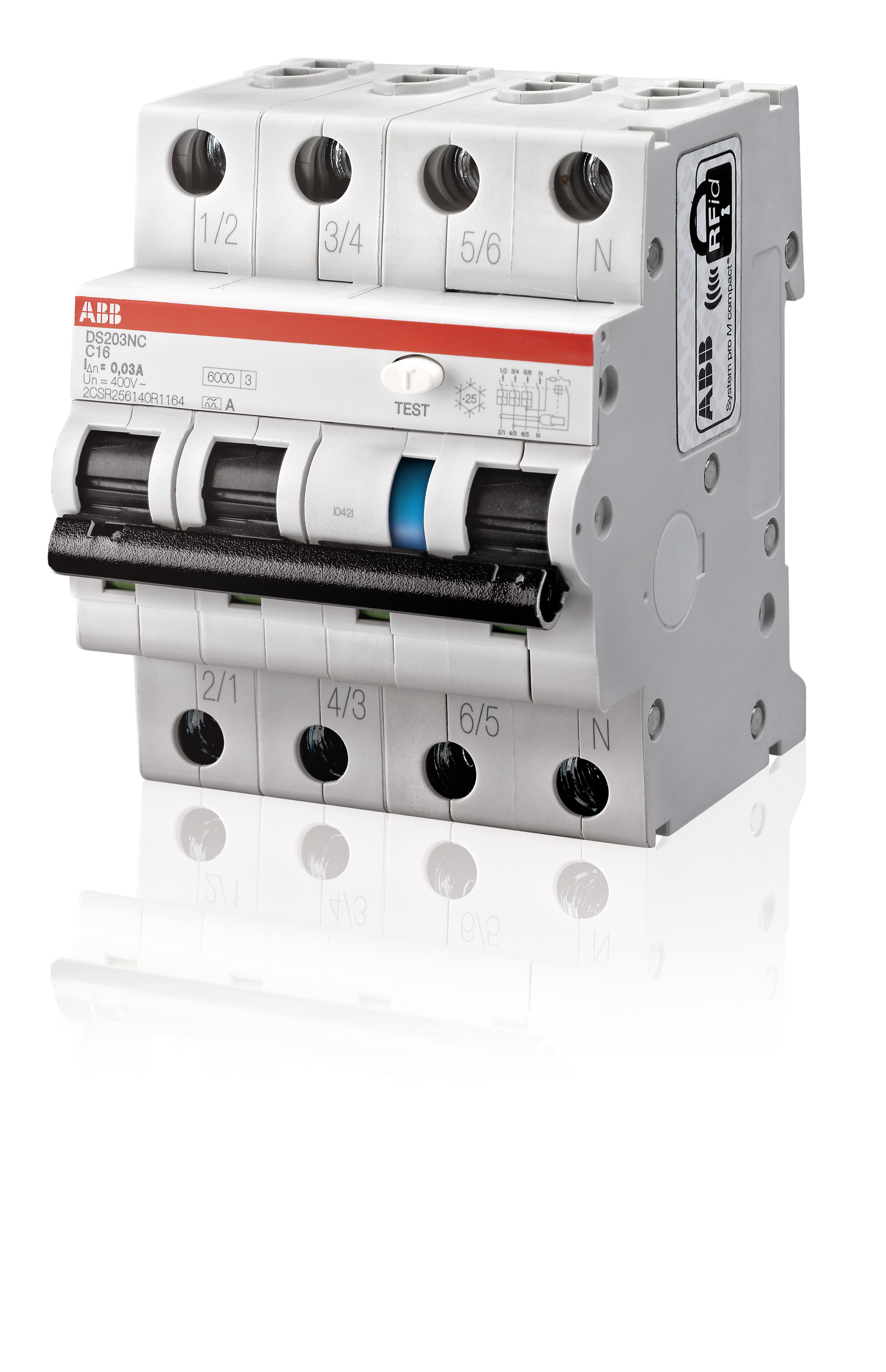 JORDFEILAUTOMAT DS203NC C6/30mA AP-R