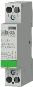 function Kontaktor ikd225, 2 polt, 25a, 24vac/dc