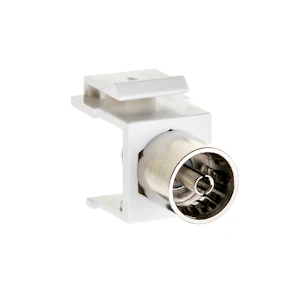 sg armaturen Keystone f-iec konnektor hunn hvit