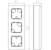 abb Ytkapsling saga 1-fack,80mm,dj54mm,vit