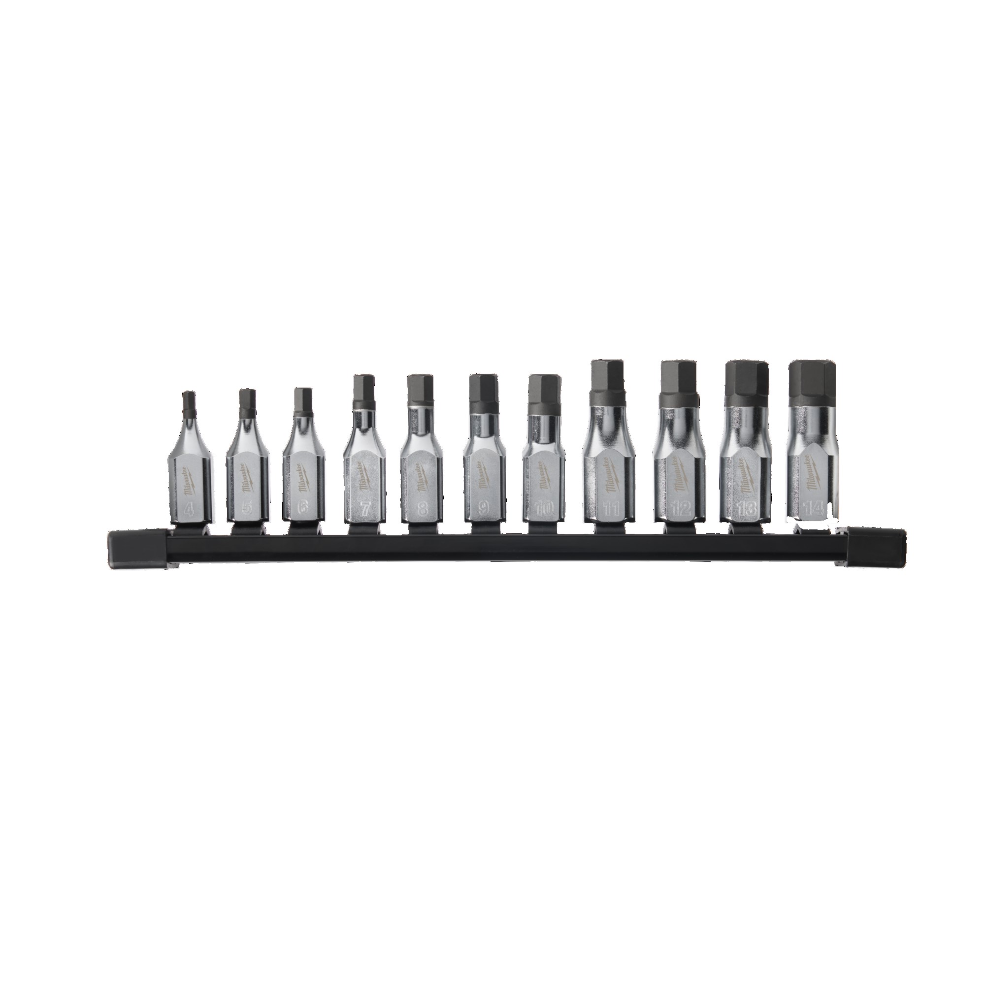 SOCKET SET MILWAUKEE HEX BIT 3/8 SET 11P