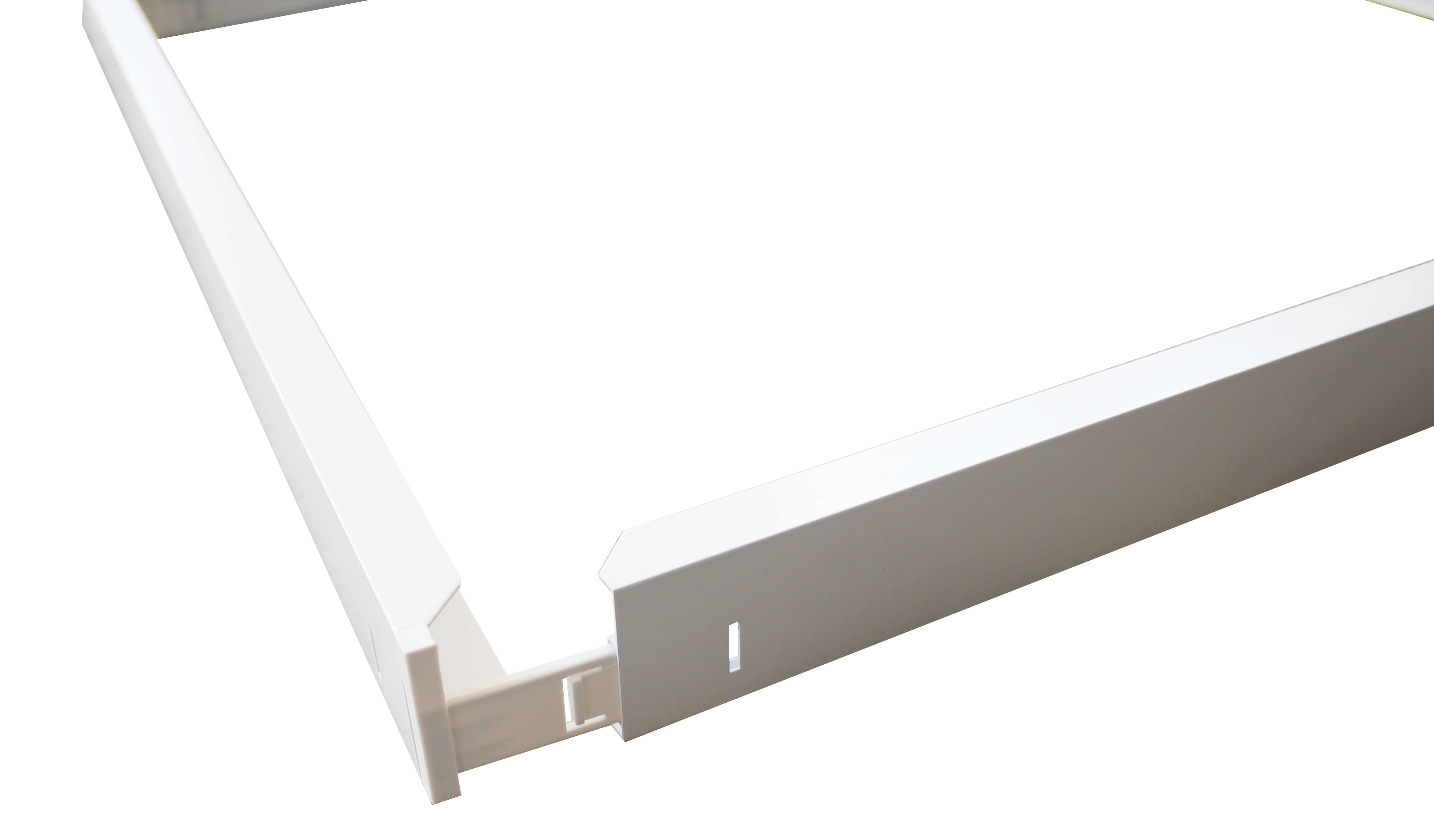 Square BL hvit 600x600x70mm ramme