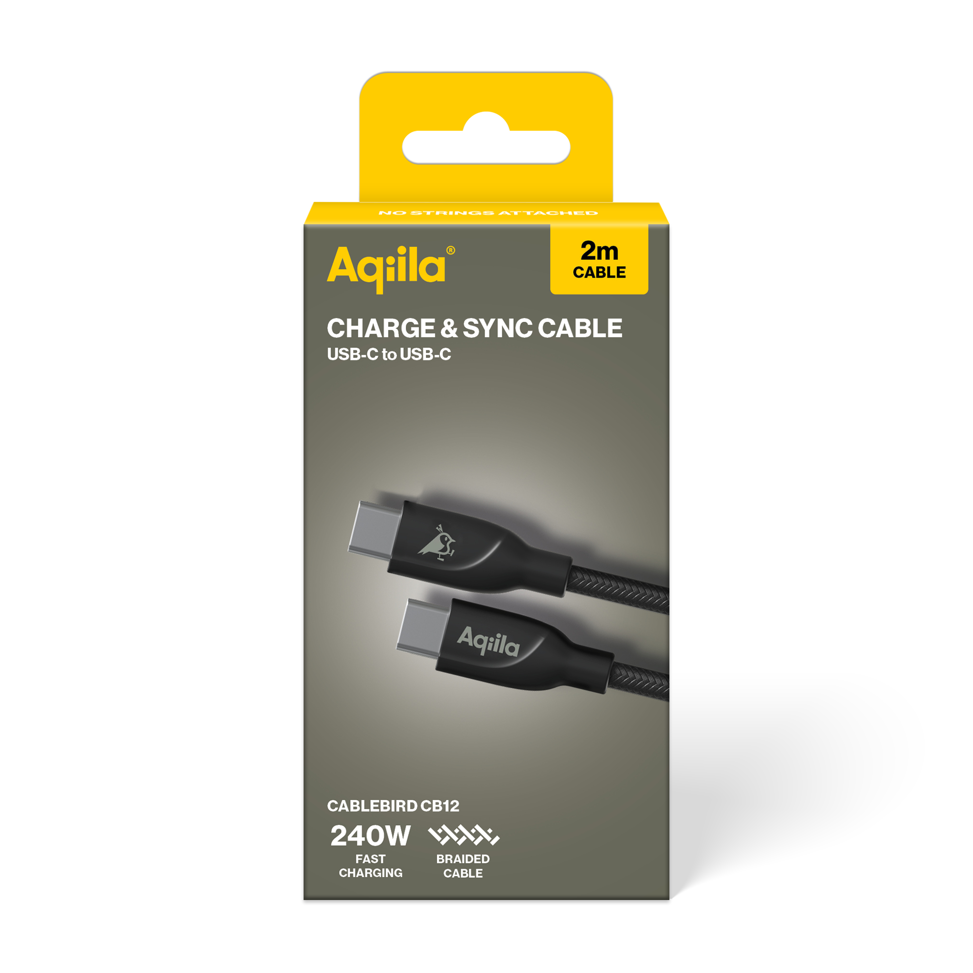 gpbm nordic Usb-kabel c til c 240w flettet 2m
