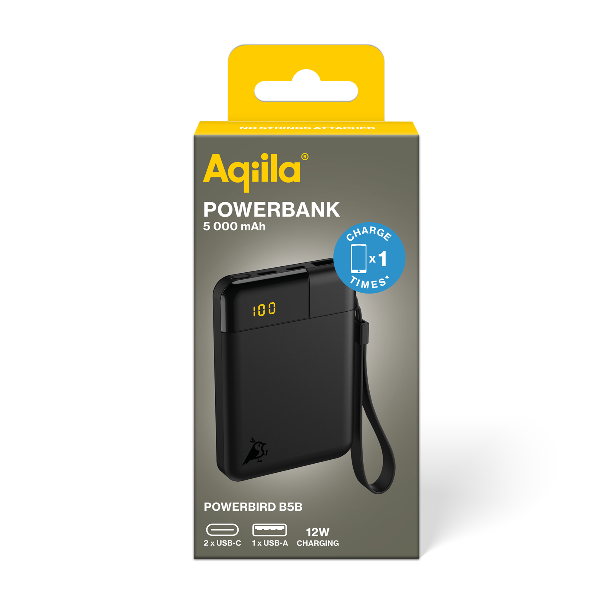 gpbm nordic Powerbank 5000mah 20w svart