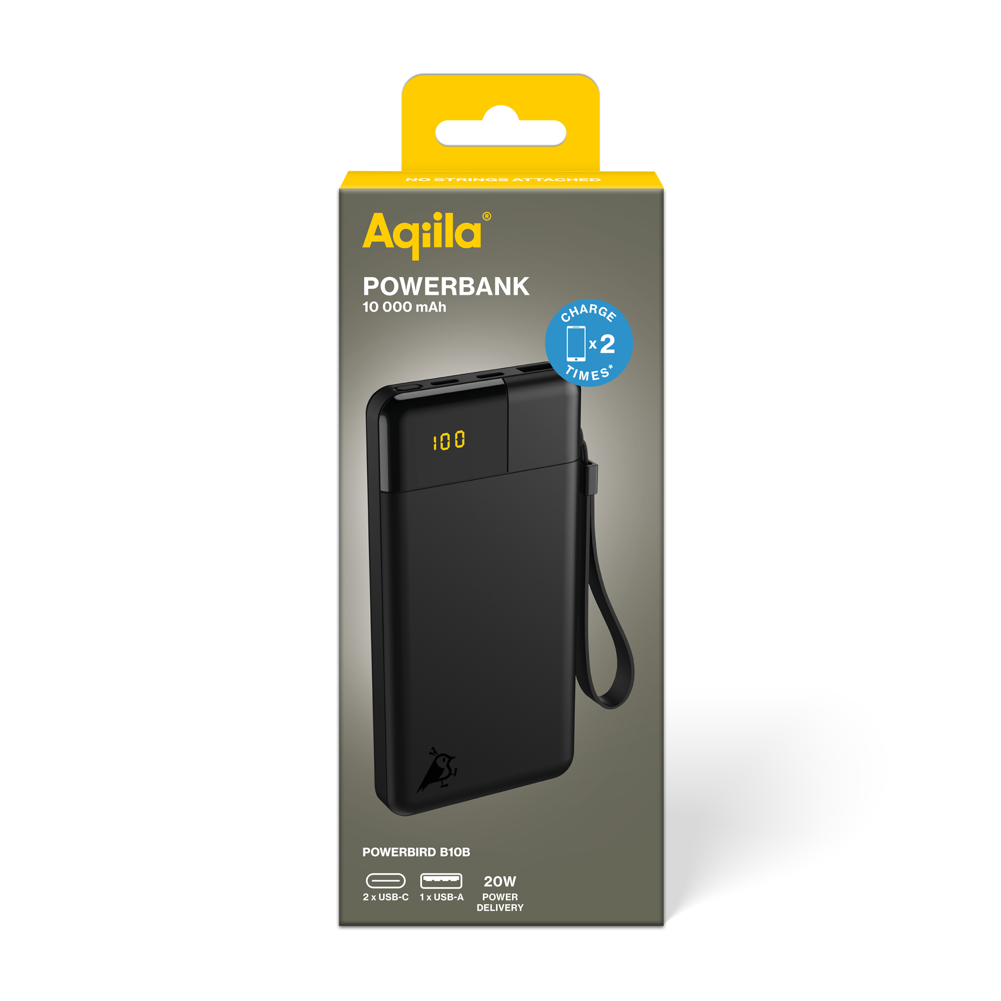 gpbm nordic Powerbank 10000mah 20w svart