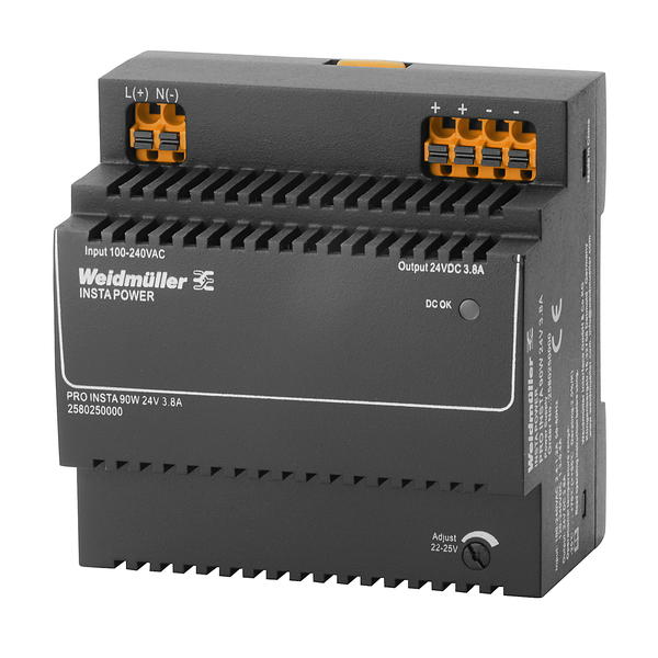 weidmüller Pro insta 90w 24v 3.8a