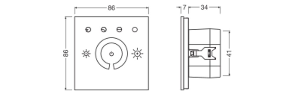 ledvance Dimmer vivares dali mcu touch dali-2 tw